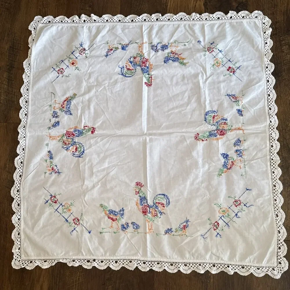 Embroidered Chicken Rooster 36